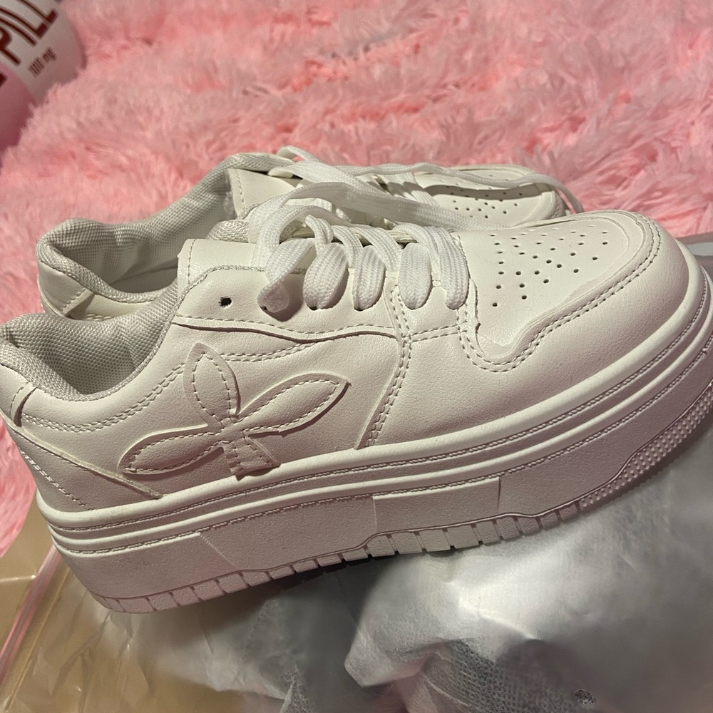 White Platform Sneakers